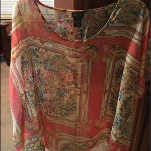 Blouse multi colored size med